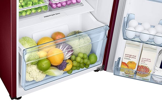 Samsung 275 L 4 Star Frost-Free Double-Door Refrigerator (RT30R3724R8/HL, SAFFRON Red)(OPEN BOX) Samsung 275 L 4 Star Frost-Free Double-Door Refrigerator (RT30R3724R8/HL, SAFFRON Red)(OPEN BOX)